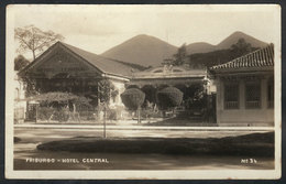 BRAZIL: FRIBURGO: Hotel Central, Ed. Wessel, Circa 1938, VF - Otros & Sin Clasificación