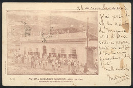 BRAZIL: OURO PRETO: Mineiro School (1903), Editor Honorio Esteves, Sent To France On 26/NO/1908, VF Quality - Otros & Sin Clasificación