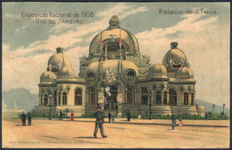 BRAZIL: RIO DE JANEIRO: 1908 National Exhibition, Palacio De S.Paulo, Fine Quality! - Other & Unclassified