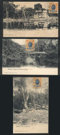 BRAZIL: SANTOS: 3 PCs With Varied Views, Editor J.Marques Pereira, Sent To Niteroi On 5/JUN/1906, 2 With Minor Faults - Andere & Zonder Classificatie