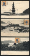 BRAZIL: SANTOS: 3 PCs With Views Of Sao Vicente, Editor J.Marques Pereira, Sent To Niteroi On 5/JUN/1906, Fine General Q - Andere & Zonder Classificatie
