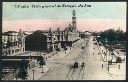 BRAZIL: SAO PAULO: General View Of The Luz Railway Station, VF! - Andere & Zonder Classificatie