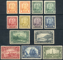 CANADA: Sc.149/159 + 160/161, 1928/9 Complete Set Of 11 Values + 2 Coils, Mint Of Very Fine Quality, Catalog Value US$83 - Autres & Non Classés