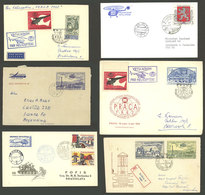 CZECHOSLOVAKIA: BALLOON FLIGHTS: 20 Covers And Cards, Most Carried In Special Helicopter Flights, Others With Interestin - Autres & Non Classés