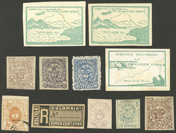 COLOMBIA: Lot Of Old Stamps, Probably All Are FORGERIES Or Reprints, Very Good Lot For The Specialist! - Kolumbien