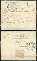 CUBA: Folded Cover Sent From CARDENAS To Habana On 5/SE/1855, Excellent Quality! - Autres & Non Classés