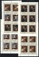 DUBAI: Paintings By RUBENS: Set Of 4 Mini-sheets, Including One With Tete-beches, MNH, Excellent Quality! - Dubai