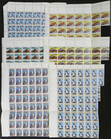 ECUADOR: Sc.1281/1286, 1992 Fauna Of Galapago Islands, Cmpl. Set Of 6 Values In Blocks Of 50 (total 50 Sets), Catalog Va - Ecuador