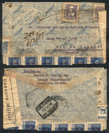 SPAIN: Registered Airmail Cover Sent From Lugo To Rio De Janeiro On 26/JA/1939 With Nice Postage And Interesting Censor  - Other & Unclassified