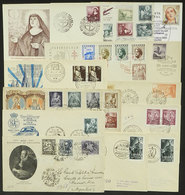 SPAIN: 12 Covers Of The Years 1947 To 1954, FDC Covers Or With Special Postmarks, Nice Frankings, Very Thematic. Also A  - Andere & Zonder Classificatie