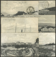 SPAIN: FERROL: 6 Beautiful Postcards Sent To Argentina In 1909, Very Good Views! - Other & Unclassified