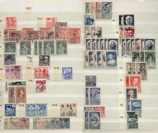 SPAIN + FRANCE: Large Stockbook With Thousands Of Stamps And Sets Of Stamp From All Periods (airmail And Back-of-the-boo - Otros & Sin Clasificación
