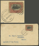 UNITED STATES: Sc.296a, 1901 2c. Train With Center Inverted FORGERY, On A Cover Front Sent From Jefferson To Mexico On 2 - Sonstige & Ohne Zuordnung