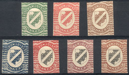 FINLAND - INGRIA: Yvert 1/7, 1920 Complete Set Of 7 Imperforate Values, Mint Lightly Hinged, VF! - Sonstige & Ohne Zuordnung