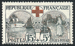 FRANCE: Yv.156, 1918 Red Cross, Mint Without Gum, VF Quality, Catalog Value Euros 140, Low Start! - Autres & Non Classés