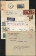 FRANCE: 4 Covers Used Between 1933 And 1961, Interesting! - Otros & Sin Clasificación