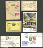 FRANCE: BALLOON FLIGHTS: Over 40 Covers And Cards With Nice Cinderellas And Special Marks, Including Several Maximum Car - Other & Unclassified