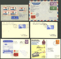 GREAT BRITAIN: BALLOON FLIGHTS: 16 Covers And Cards, Most Carried In Special Helicopter Flights, Others With Interesting - Otros & Sin Clasificación