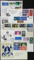 GREAT BRITAIN: 1953 To 1979: 27 First Day Covers, Most Sent To Argentina, Including Several Very Interesting Pieces! - Autres & Non Classés