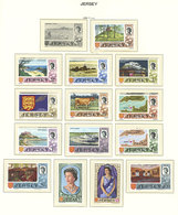 GREAT BRITAIN - JERSEY: Very Advanced Collection On Schaubek Album Pages, Fairly Complete Up To 1992, MNH And Very Thema - Sonstige & Ohne Zuordnung