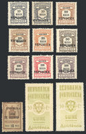 PORTUGUESE GUINEA: Interesting Lot Of Postage Due And "assistencia" Tax Stamps, A Couple With Inverted Overprint, VF Gen - Guinea Portoghese