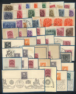 HUNGARY: Lot Of Used Stamps On Fragments With Special Cancels, Almost All From 1930s, Fine General Quality! - Autres & Non Classés