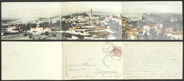 ITALY: CANTÚ: General View, Triple Postcard, Sent To Germany In 1908, Very Nice! - Other & Unclassified