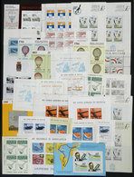 ITALY: AVIATION, AERONAUTICS: About 30 Very Handsome Souvenir Sheets Related To The Topic, En Several Cases Perforated A - Sin Clasificación