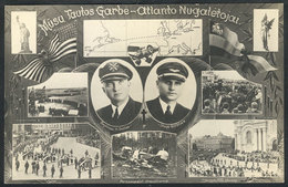 LITHUANIA: Beautiful PC Commemorating The New York - Kaunas Flight Of Pilots Darius And Girenas Between That Crashed In  - Lituanie