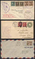 PANAMA - CANAL: FIRST FLIGHTS: 3 Covers Of Years 1925, 1929 And 1951, Interesting! - Panama