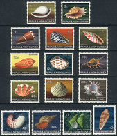 PAPUA NEW GUINEA: Sc.265/279, 1968/9 Sea Shells, Compl. Set Of 15 Unmounted Values, VF Quality, Catalog Value US$28+ - Papua New Guinea