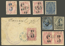 PARAGUAY: Lot Of Used Or Mint Classic Stamps, Apparently FORGERIES (the Overprinted Examples May Be Genuine With Forged  - Paraguay
