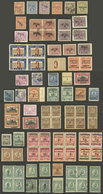 PARAGUAY: Lot Of Overprinted Stamps, Almost All With Interesting Varieties, VF General Quality. Some Overprints May Be F - Paraguay