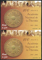 PERU: Sc.1492, 2006 National Academy Of History, IMPERFORATE PAIR, Excellent Quality, Rare! - Perù