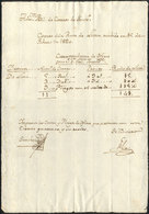 PERU: Document Dated 19 February 1820 About The Official Correspondence For The Regional Governor Intendente Of Lima, VF - Perù
