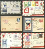 POLAND: BALLOON FLIGHTS: Over 60 Covers And Cards With Nice Cinderellas And Special Marks, Various Periods, Little Dupli - Altri & Non Classificati