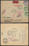 POLAND - DANZIG: Cover Franked With Polish Stamps (total Postage 75Gr.), Sent By Express Mail From Danzig (ZOPPOT) To Lo - Other & Unclassified
