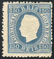 PORTUGAL: Sc.47, 1870/84 150r. Light Blue, Mint Original Gum, Very Fine Quality! - Andere & Zonder Classificatie