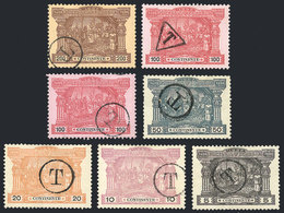 PORTUGAL: Sc.J1/J6, 1898 Vasco Da Gama, Cmpl. Set Of 6 Used Values (including 2 Examples Of The 100r.), VF Quality! - Other & Unclassified