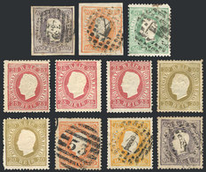 PORTUGAL: Lot Of Stamps Of The Years 1866 To 1884, Used Or Mint (they Can Be Without Gum), Mixed Quality (some With Mino - Otros & Sin Clasificación