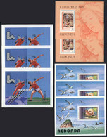 REDONDA: 8 Souvenir Sheets Unlisted By Yvert, Unmounted, Excellent Quality, Very Thematic, Little Duplication! - Nederlands-Indië
