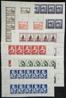 SARRE: Lot Of Mini-sheets Of 10 Examples Of Several Stamps Issued In 1950s, All MNH And Of Very Fine Quality (some Of Th - Collections, Lots & Series