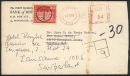 SWITZERLAND: Cover Dispatched In London On 16/JUN/1969 To An Address In The Same City, But As The Addressee Could Not Be - ...-1845 Vorphilatelie