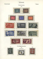 SWITZERLAND: Collection In Album (circa 1945 To 1969), With Used (few) Or Mint (lightly Hinged Or MNH) Stamps, Many Of F - Collections