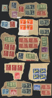 SWITZERLAND: Good Lot Of Used Stamps On Fragments, VF Quality! - Collections