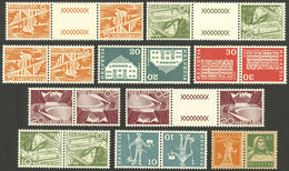 SWITZERLAND: Small Lot Of Stamps In Tete-beche Pairs, Almost All MNH, VF Quality! - Collections