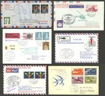 SWITZERLAND + LIECHTENSTEIN: BALLOON FLIGHTS: 14 Covers And Cards, Most Carried In Special Helicopter Flights, Others Wi - Autres & Non Classés