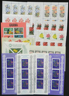 WORLDWIDE: Lot Of Souvenir Sheets Of Varied Countries, Topic Flowers Anf Fruits, Most Of Very Fine Quality! - Other & Unclassified