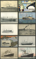 WORLDWIDE: SHIPS: Over 100 Beautiful Postcards With Views Of Ships And/or Ports Of Varied Countries, Most Old And Of Fin - Non Classés