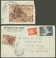 VATICAN: 19/JUL/1951 Vatican - Argentina, Airmail Cover Franked With 190L. Including The Express Stamp Of 80L. (Yvert 12 - Covers & Documents